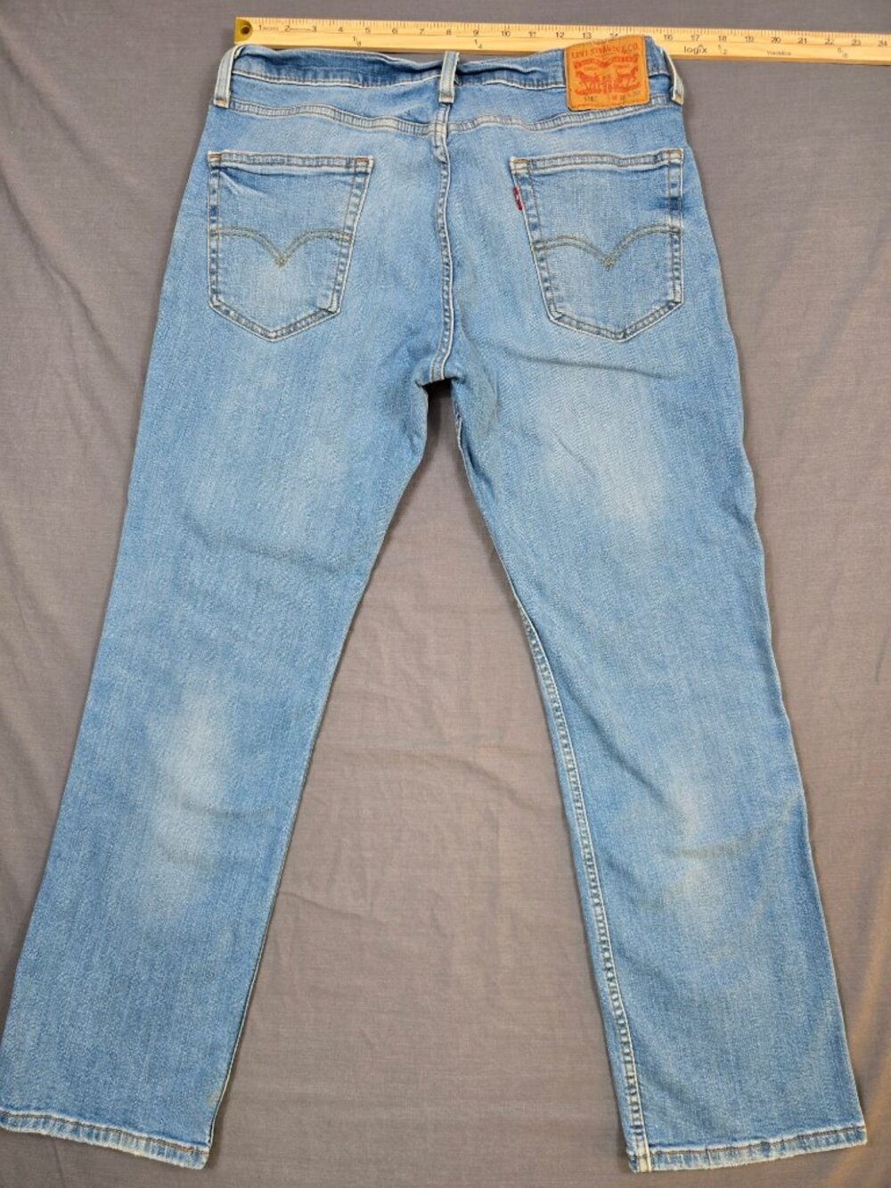 Levis 524 Mens Light Blue Denim Jeans W33 L30 Classic Fit - Picture 6 of 6